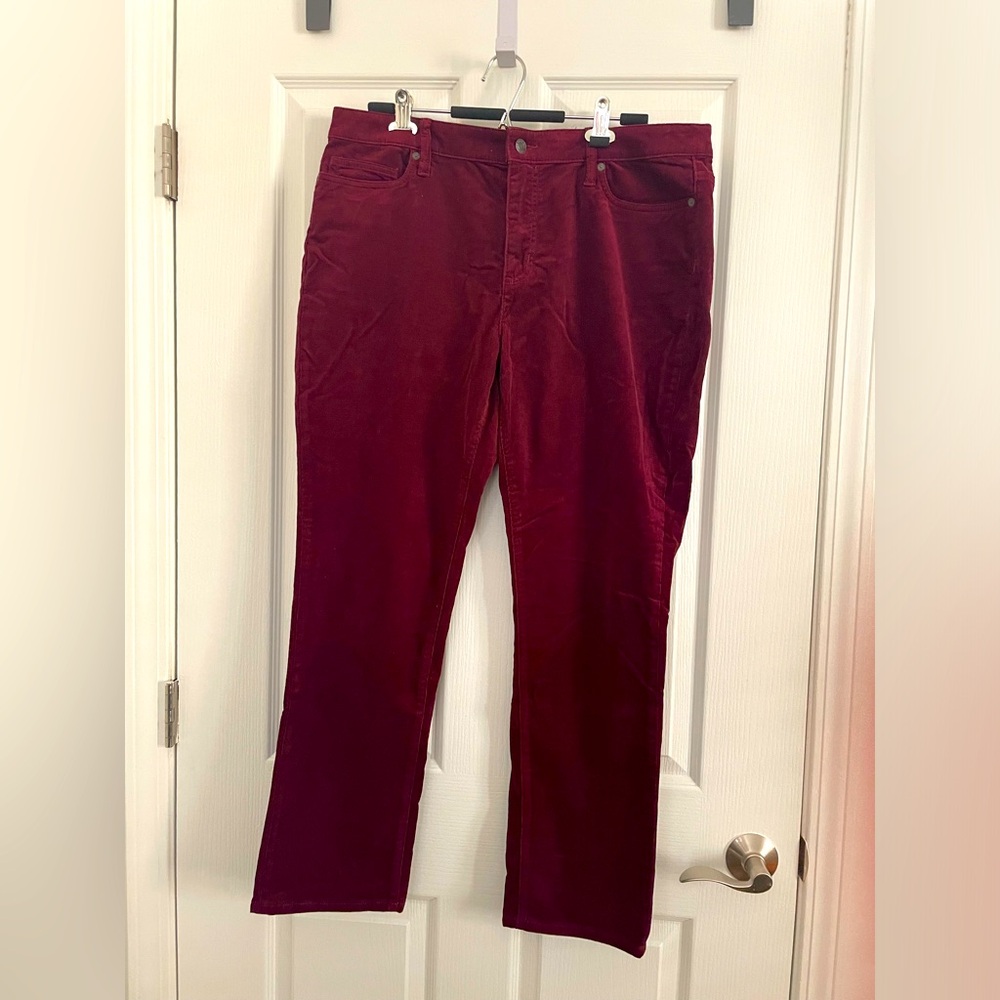 Straight leg corduroy pants